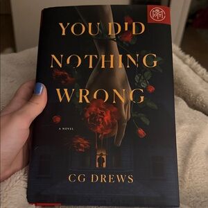 CG Drews 'You Did Nothing Wrong' Novel - Black and Red Cover